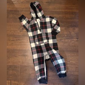 Baby GAP Plaid Hoodie One Piece 18-24 months